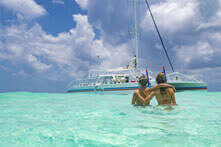 Excursion El Cielo Beach Cozumel in Catamaran