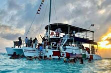 Excursión Playa el Cielo Cozumel en Catamarán